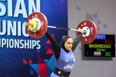 3 مدال برنز دختر وزنه بردار ایران در قهرمانی آسیا