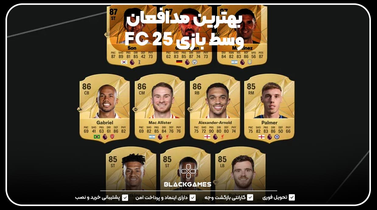 بهترین مدافعان وسط بازی FC 25