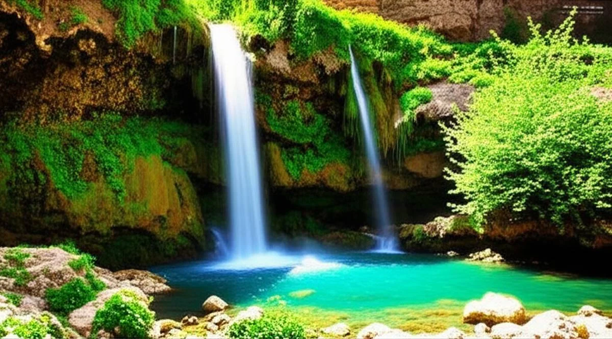 آبشار ماهوته، یکی از جاذبه های آبدانان