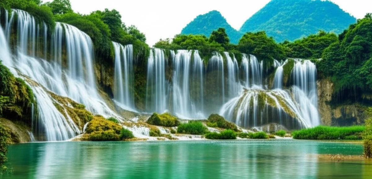 آبشارهای دیتین و بن گیوک Ban Gioc detian falls