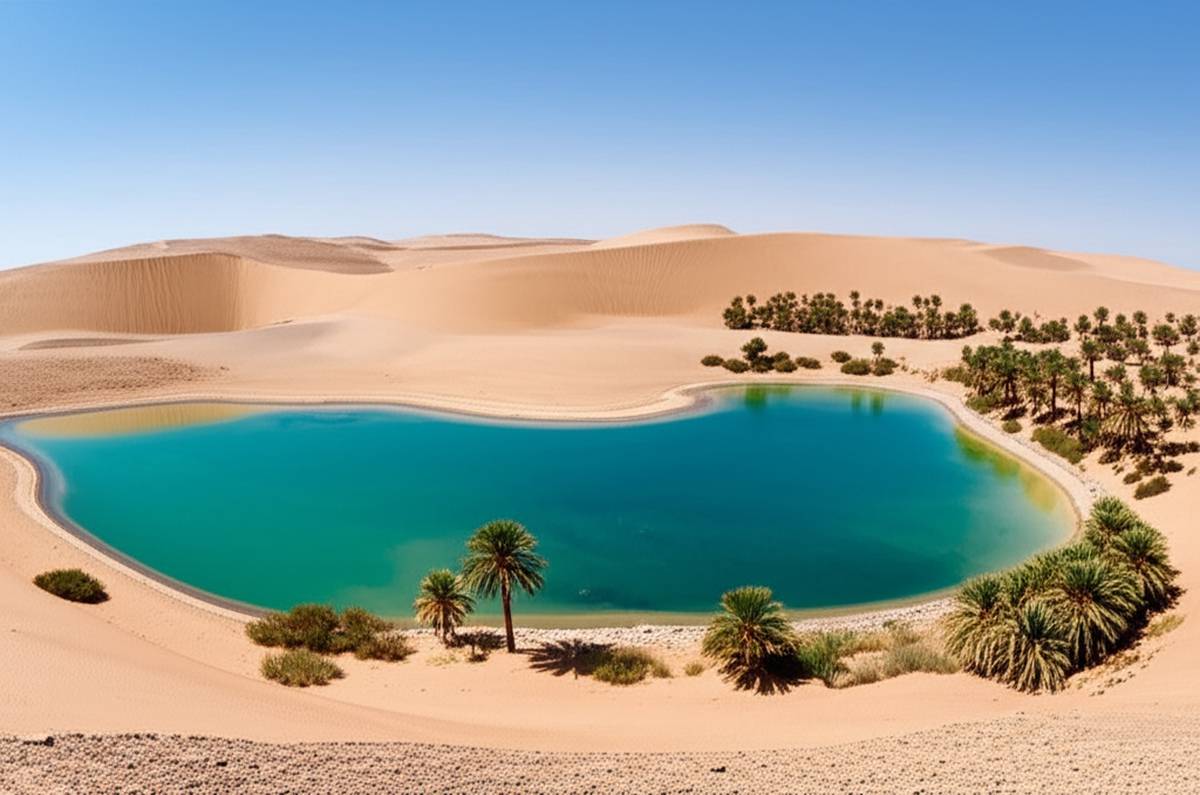گردشگری آشنایی با دریاچه اوباری لیبی ubari lake libya