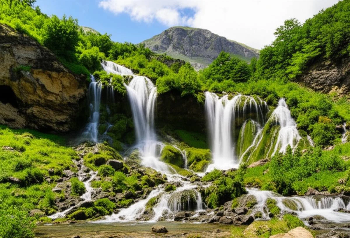 آبشار هفت چشمه البرز، موقعیت جغرافیایی و دسترسی به آن