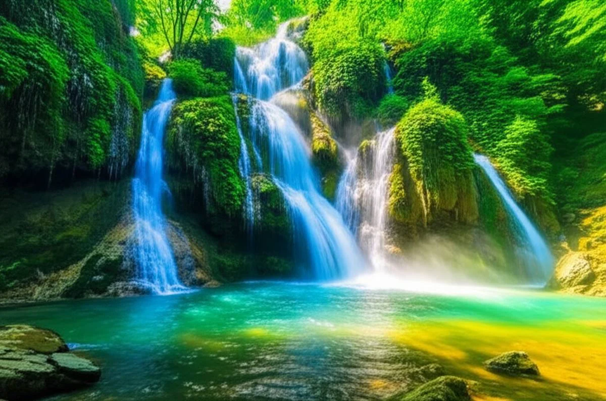 آبشار ویسادار، تصویری رؤیایی از خروش آب