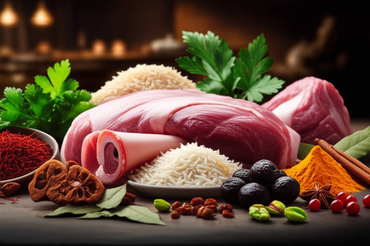 مواد لازم برای پخت ماهیچه ساده به روش مجلسی