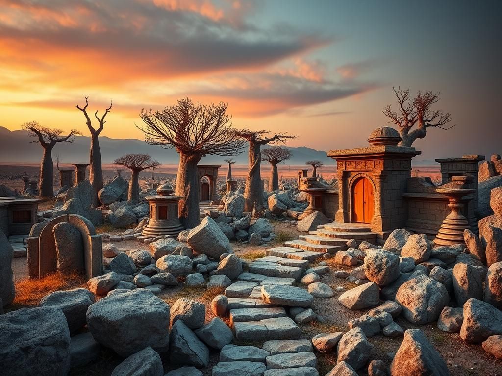 باغ سنگی اسرارآمیز کرمان - داستان، رازها و راهنمای بازدید